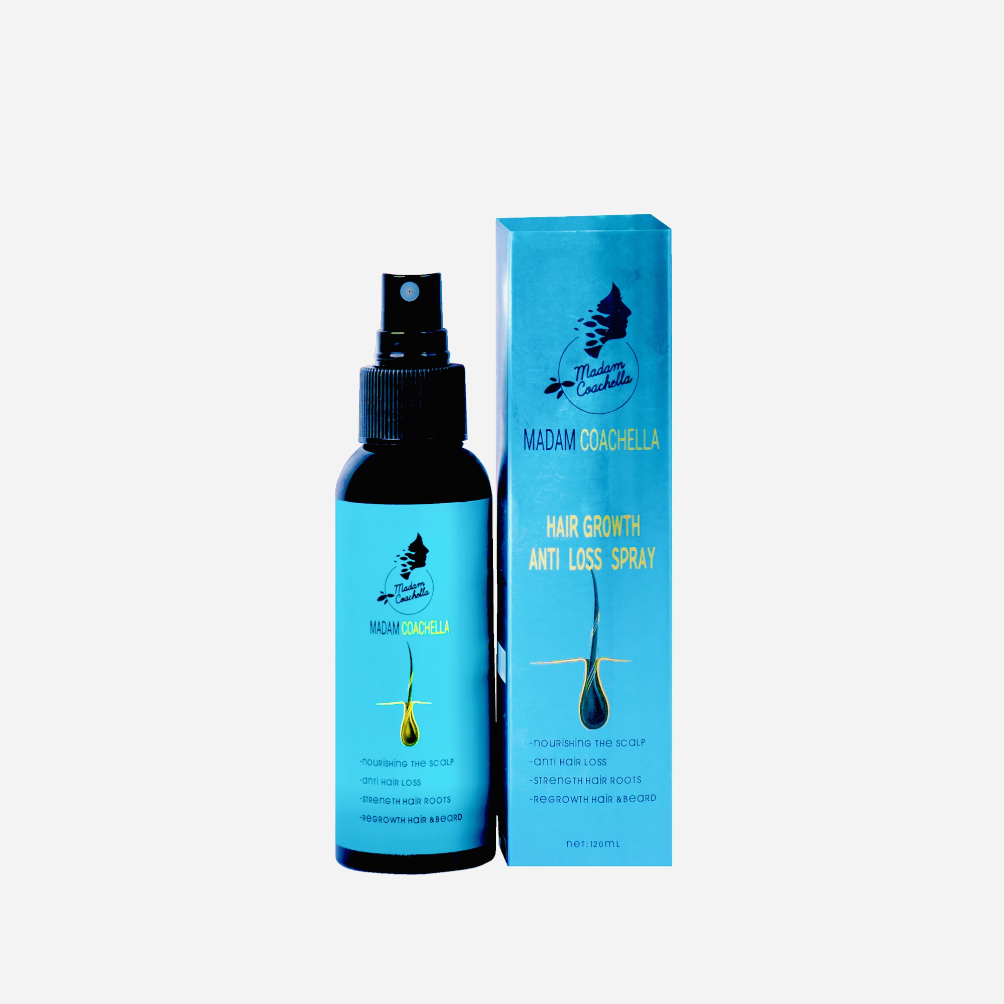 Regrowth and anti loss hair spray – madamcoachella